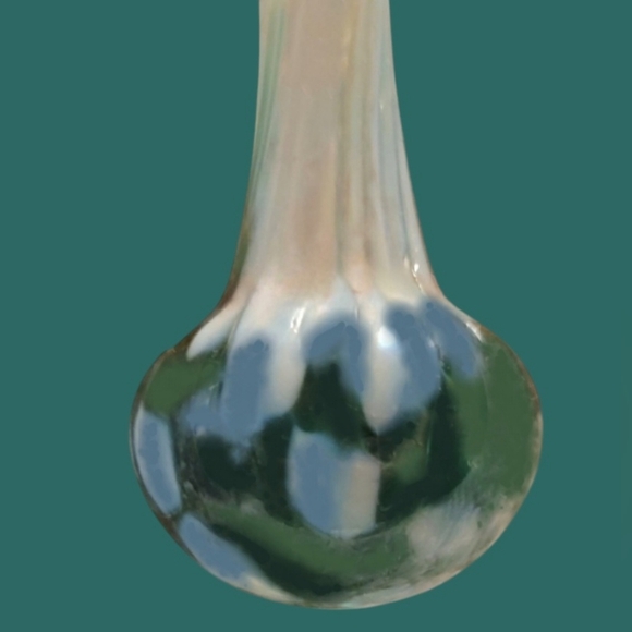 VINTAGE VENETIAN HAND BLOWN IRIDESCENT FINIAL GLASS CHRISTMAS ORNAMENT - Picture 4 of 5